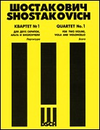 HAL LEONARD Shostakovich, D.: (Score) String Quartet No.1, Op.49 (string quartet)