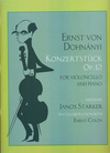 LudwigMasters Dohnanyi, Ernst (Starker): Konzertstuck Op.12 (cello & piano)