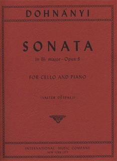 International Music Company Dohnanyi, Ernst von: Sonata in Bb Op.8 (cello & piano)