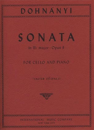 International Music Company Dohnanyi, Ernst von: Sonata in Bb Op.8 (cello & piano)