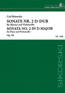 Schott Music Reinecke, Carl: Sonata No. 2, Op. 89 in D major (cello & piano)