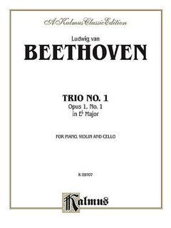 Alfred Music Beethoven, L. van: Piano Trio Op. 1 No. 1 in Eb (piano, violin, cello)