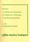HAL LEONARD Dotzauer (Pejtsik): 113 Studies Vol.1 No. 1-34 (cello), Edito Musica Budapest