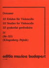 HAL LEONARD Dotzauer (Pejtsik): 113 Studies Vol.4, No.86-113 (cello), Edito Musica Budapest