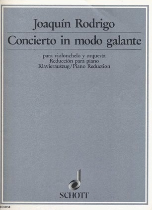 HAL LEONARD Rodrigo, J.: Concierto in Modo Galante (cello and piano)