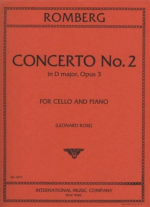 International Music Company Romberg (Rose): Concerto No.2 in D Major, Op.3 (cello & piano)