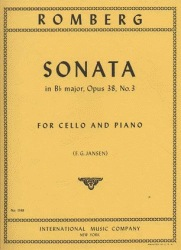 International Music Company Romberg (Jansen): Sonata No.3 in Bb Major, Op.38 (cello & piano)
