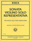 International Music Company Biber: Sonata Violino Solo Representativa (violin, Cello & piano)