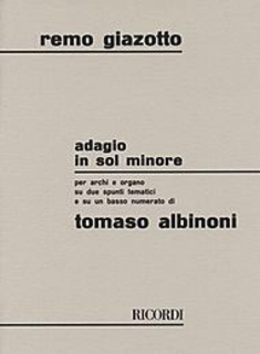 HAL LEONARD Albinoni, T.: (Score) Adagio in G minor (string orchestra, and organ)