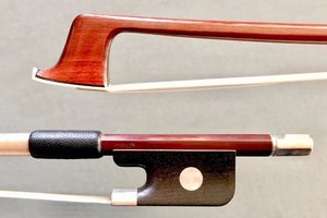 Brazilian CIRILO viola bow, half-mount, nickel/ebony