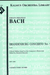 Kalmus Bach, J.S. (Besseler): (Score) Brandenburg Concerto No.5 in D Major, BWV1050 (flute, violin, harpsichord, and string orchestra)