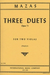 International Music Company Mazas, J.F.: Three Duets Op.71 (2 Violas)