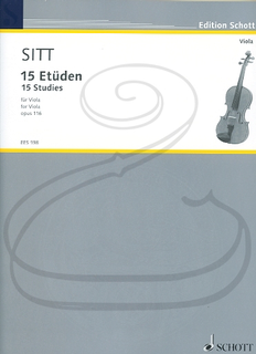 HAL LEONARD Sitt: 15 Etudes, Op.116 (viola) Schott