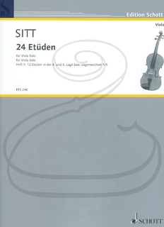 HAL LEONARD Sitt: 24 Studies, Op.32, Bk.2 (viola) Schott