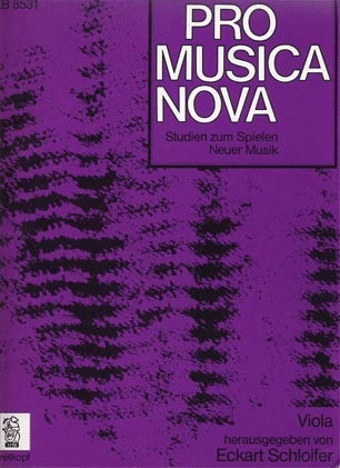 Schloifer, Eckart: Pro Musica Nova (viola)