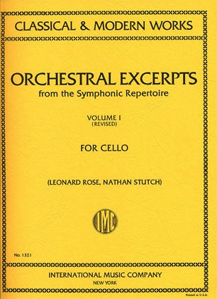 International Music Company Rose, Leonard: Orchestral Excerpts Vol.1 revised (cello) IMC