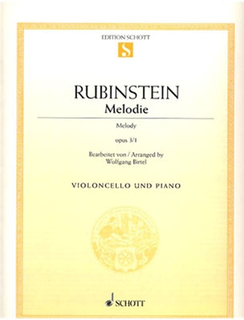Schott Music Rubenstein, Anton: Melodie Op.3 No.1 (cello & piano)
