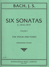 International Music Company Bach, J.S. (David): Sonatas for Violin & Piano S1014-1016 Vol.1
