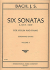 International Music Company Bach, J.S. (David): Sonatas for Violin & Piano S1017-1019 Vol.2