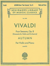 HAL LEONARD Vivaldi, A. (Klopcic): ''Autumn'' - Four Seasons, Op.8 (violin, and piano accompaniment)