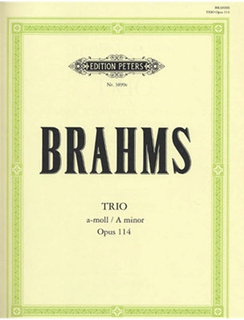Brahms: Trio Op.114 in a minor (clarinet, cello, piano) or (viola, cello, piano) or (violin, cello, piano)