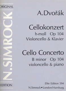 HAL LEONARD Dvorak, Antonin: Concerto Op.104 (cello & piano)