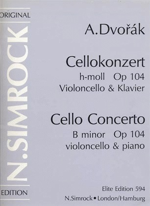 HAL LEONARD Dvorak, Antonin: Concerto Op.104 (cello & piano)