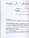 Carl Fischer Schickele, Peter: Top o' the Millennium for Two Violas