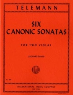 International Music Company Telemann, G.P.: Six Canonic Sonatas (2 violas)  IMC