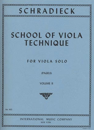 International Music Company Schradieck (Pagels): School of Viola Technique Vol.2
