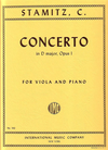 International Music Company Stamitz, C.: Concerto in D Op.1 (viola & piano)