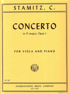 International Music Company Stamitz, C.: Concerto in D Op.1 (viola & piano)