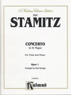 Alfred Music Stamitz, Karl: Concerto in D Major Op.1 (viola & piano)