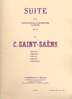 Carl Fischer Saint-Saens, Camille: Suite Op.16 (cello & piano)
