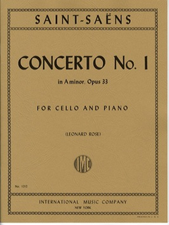 International Music Company Saint-Saens (Rose): Concerto No.1 in A minor, Op.33 (cello & piano) IMC