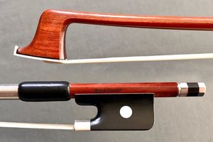 Brazilian ELIAS GUASTI viola bow, nickel/ebony 68.7g