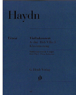HAL LEONARD Haydn, F.J. (Lohmann/Thomas, ed.): Concerto in A major, Hob. VIIa: 3, urtext (violin & piano)