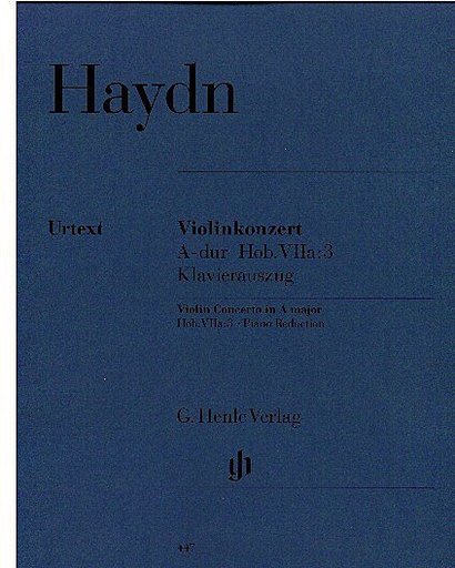 HAL LEONARD Haydn, F.J. (Lohmann/Thomas, ed.): Concerto in A major, Hob. VIIa: 3, urtext (violin & piano)