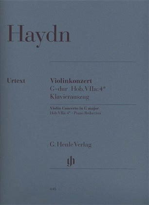 Haydn, F.J. (Lohmann/Thomas): Concerto in G Major, Hob.VII: 4 - URTEXT (violin & piano) Henle