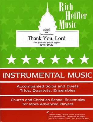 Heffler, R.: Thank You, Lord (violin & piano)