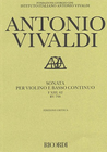 HAL LEONARD Vivaldi, A.: Sonata FXIII, 62RV78 (violin & piano)