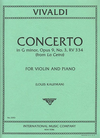 International Music Company Vivaldi, A.: Concerto Op.9 No.3 in g minor from ''La cetra''(violin & piano)