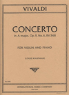 International Music Company Vivaldi, A.: Concerto in A Op.9 No.6 (violin & piano)