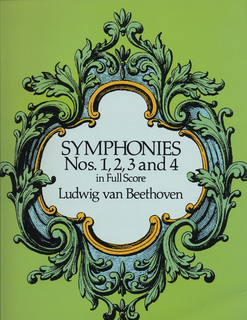 Dover Publications Beethoven, L.V: (Dover Score)  Symphonies Nos.1, 2, 3 and 4 (full orchestra)