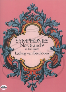 Dover Publications Beethoven: (Dover score) Symphonies Nos.8 & 9 (full orchestra) Dover Publications