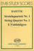 HAL LEONARD Bartok, B.: String Quartet No. 1 Op.7 (SCORE)