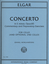 International Music Company Elgar, Edward (Morganstern): Concerto in e minor, op. 85 for cello 7 optional second cello