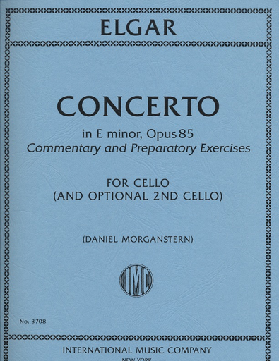 International Music Company Elgar, Edward (Morganstern): Concerto in e minor, op. 85 for cello 7 optional second cello