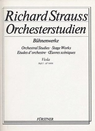 HAL LEONARD Strauss, R. (Gentz, ed.): Orchestral Studies, Book 1 (Viola 1, 2, & 3)
