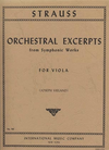 International Music Company Strauss, Richard: Orchestral Excerpts for Viola